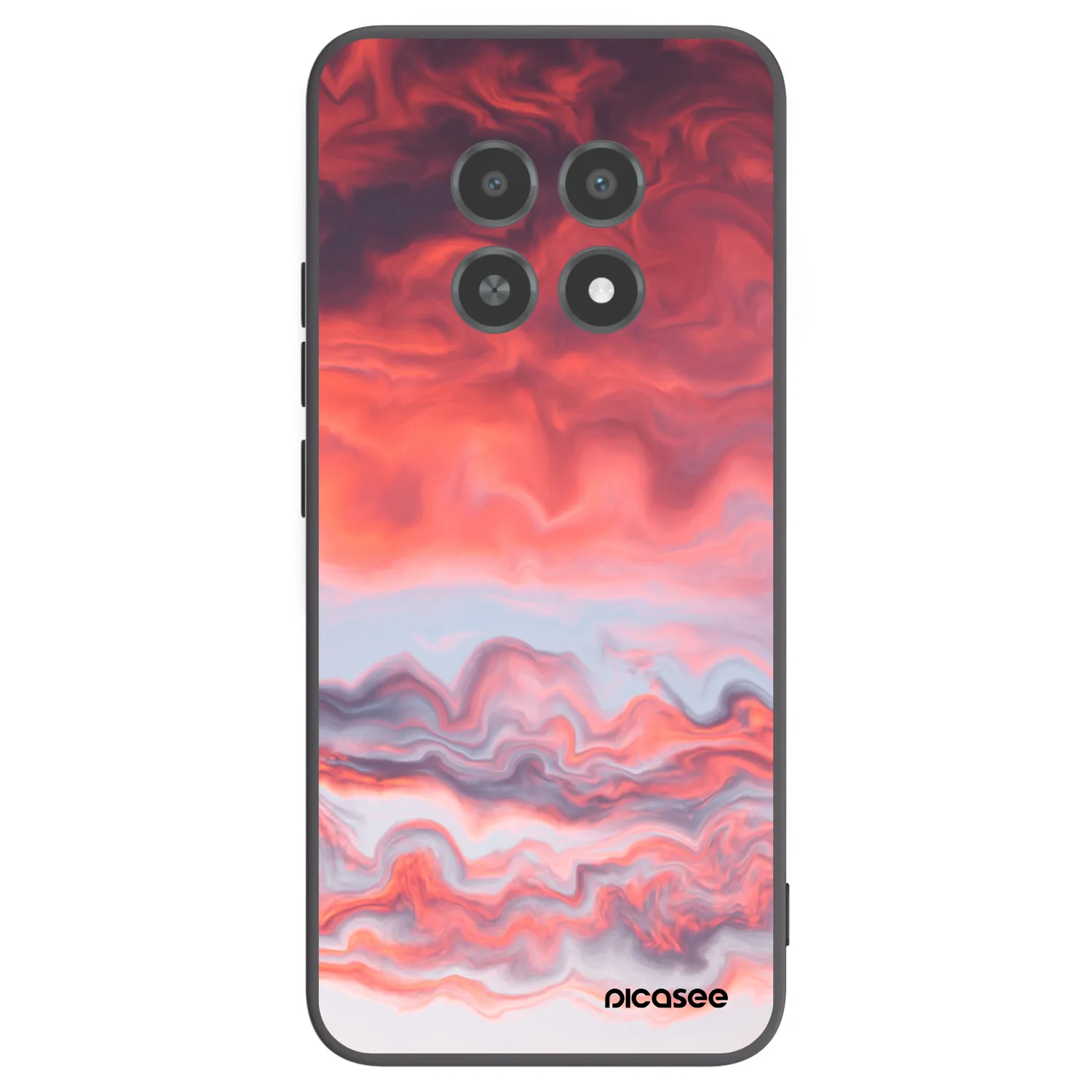 Picasee Realme 12X Hülle - Schwarzes Silikon - Sunset