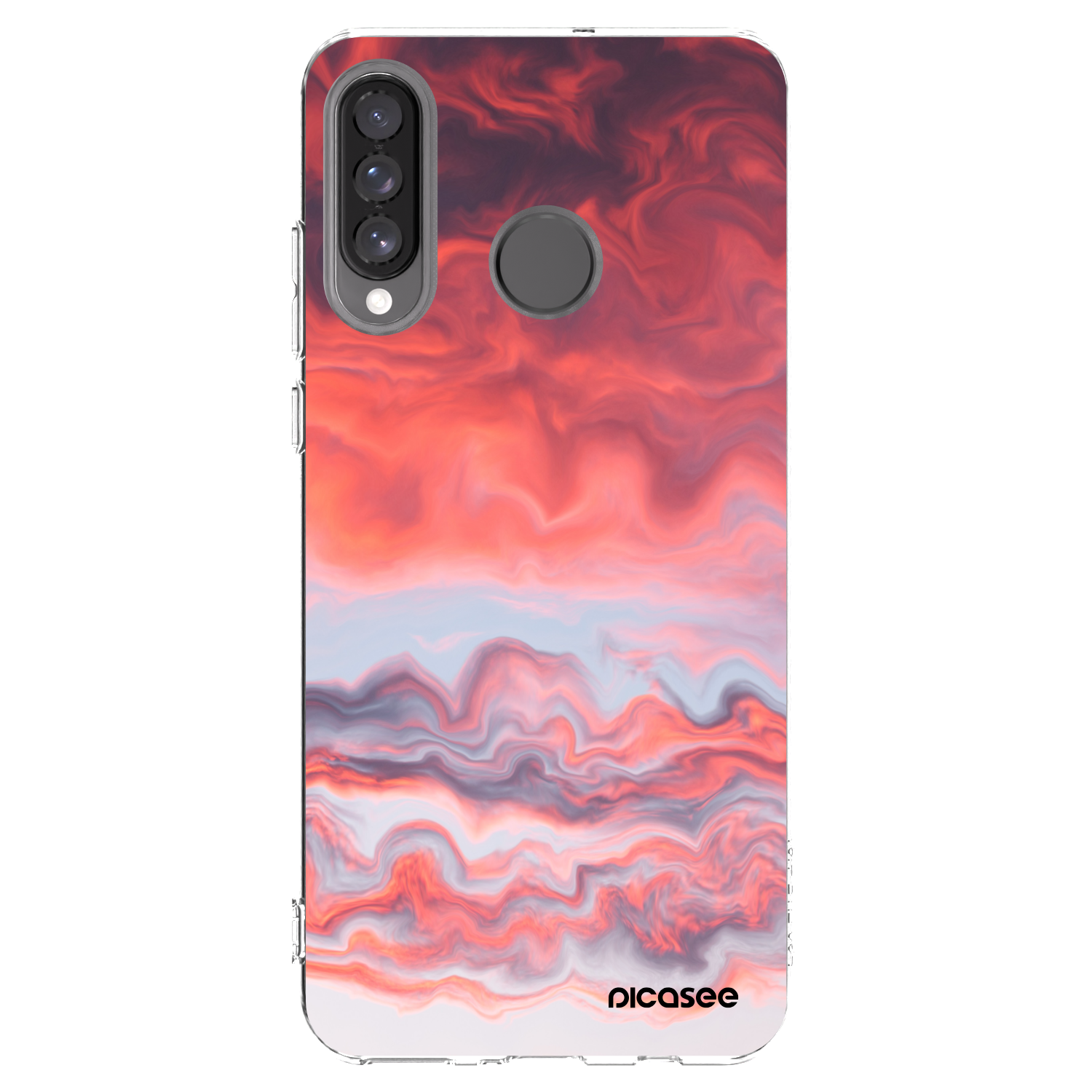 Picasee Huawei P30 Lite Hülle - Transparentes Silikon - Sunset