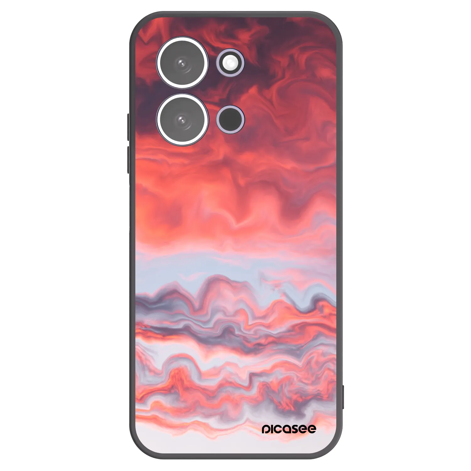 Picasee Xiaomi Redmi 15C 5G Hülle - Schwarzes Silikon - Sunset