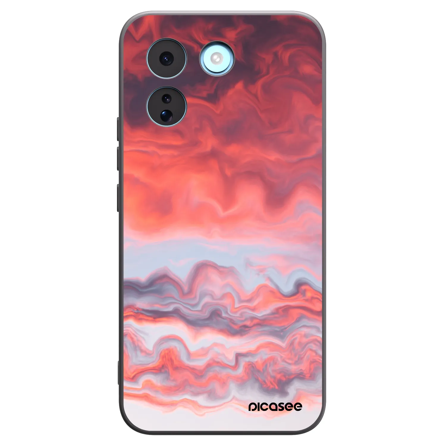 Picasee Xiaomi Redmi Note 17 Pro MAX 5G Hülle - Schwarzes Silikon - Sunset