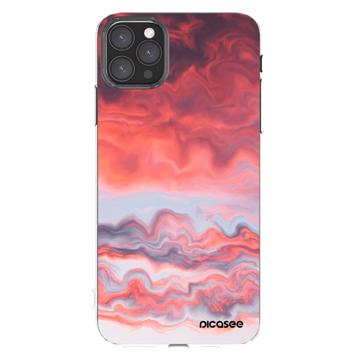 Picasee Apple iPhone 11 Pro Max Hülle - Transparentes Silikon - Sunset