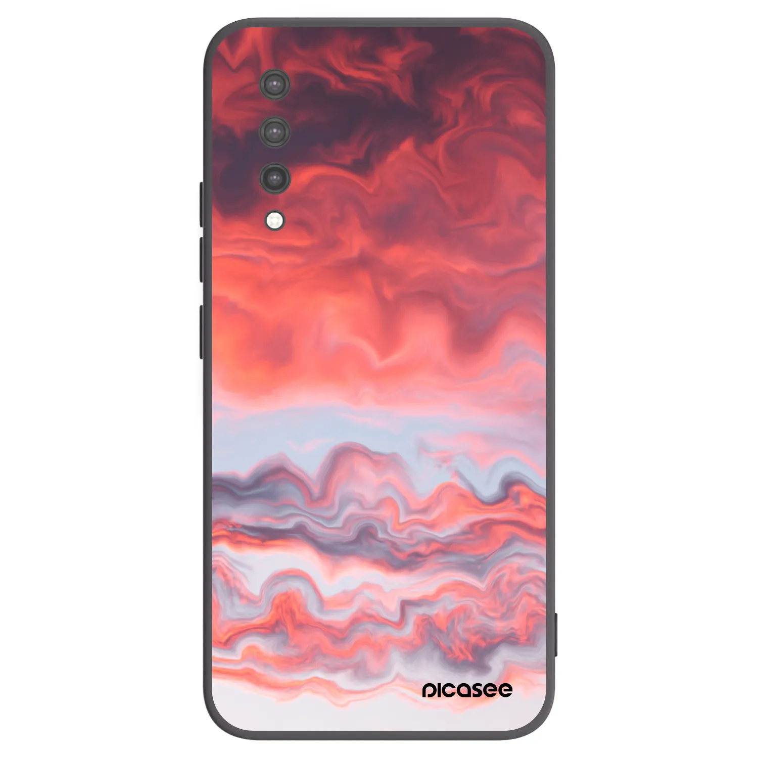 Picasee Xiaomi Mi 9 Lite Hülle - Schwarzes Silikon - Sunset