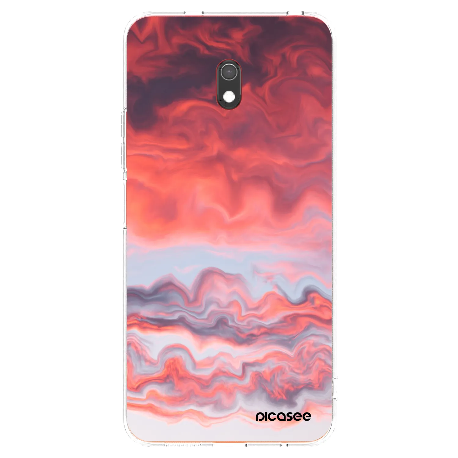 Picasee Xiaomi Redmi 8A Hülle - Transparentes Silikon - Sunset