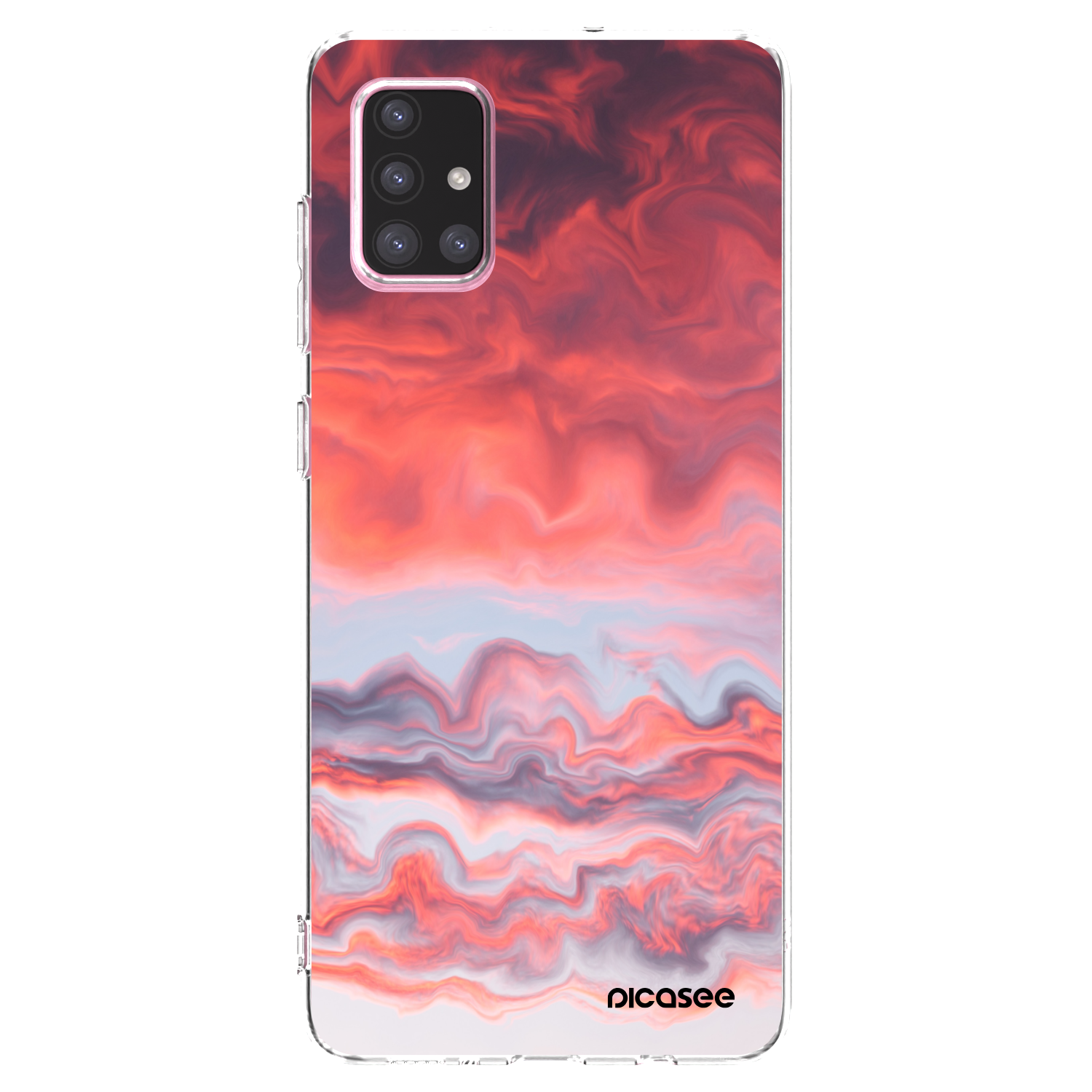 Picasee Samsung Galaxy A71 A715F Hülle - Transparentes Silikon - Sunset