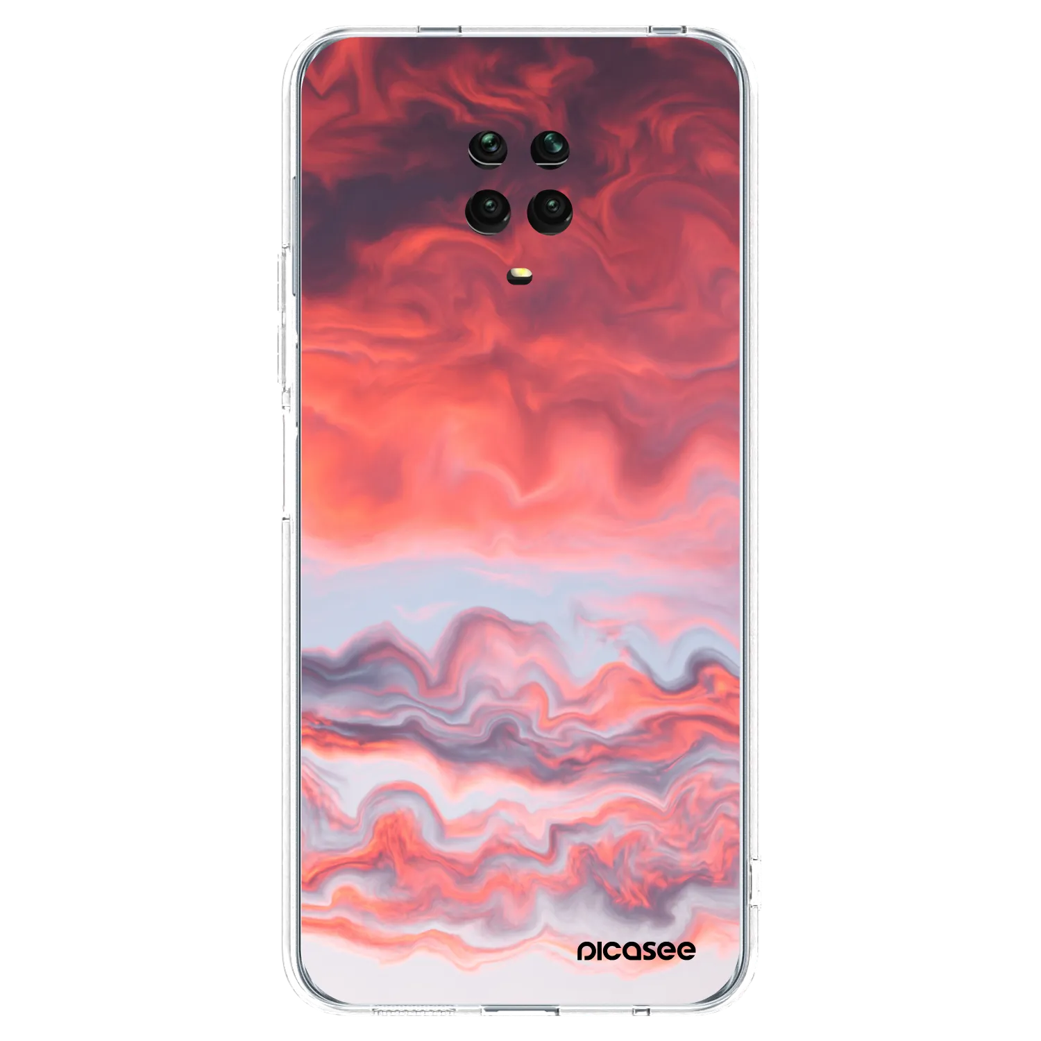 Picasee Xiaomi Redmi Note 9 Pro Hülle - Transparentes Silikon - Sunset