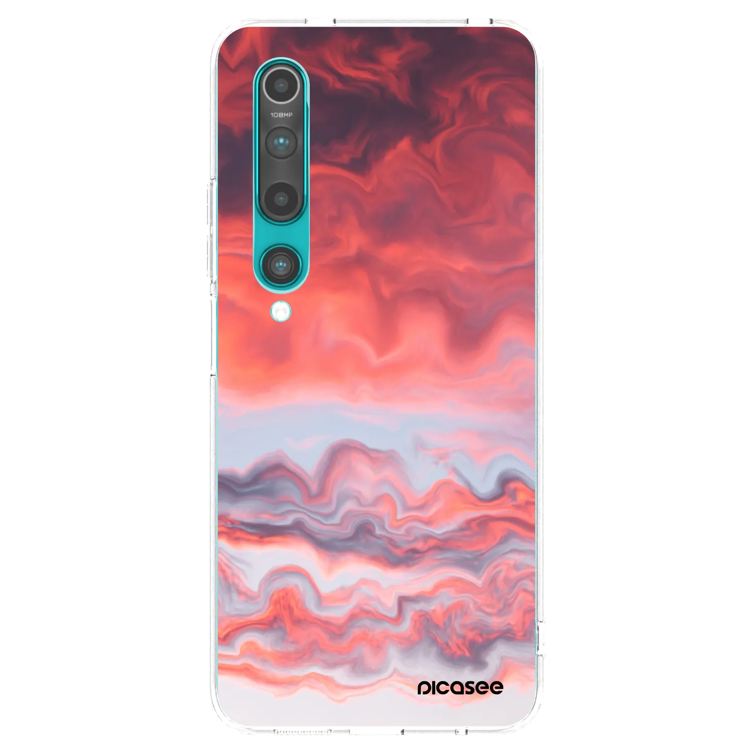 Picasee Xiaomi Mi 10 Hülle - Transparentes Silikon - Sunset