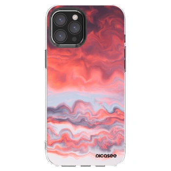 Picasee Apple iPhone 12 Pro Max Hülle - Transparentes Silikon - Sunset
