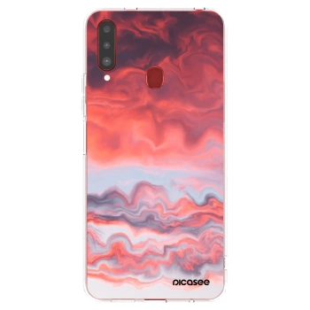 Picasee Samsung Galaxy A20s Hülle - Transparentes Silikon - Sunset