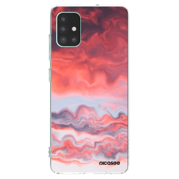 Picasee Samsung Galaxy M51 M515F Hülle - Transparentes Silikon - Sunset