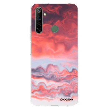 Picasee Realme 6i Hülle - Transparentes Silikon - Sunset