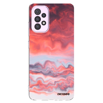 Picasee Samsung Galaxy A32 5G A326B Hülle - Transparentes Silikon - Sunset