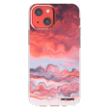Picasee Apple iPhone 13 mini Hülle - Transparentes Silikon - Sunset
