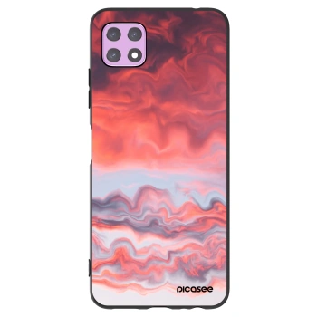 Picasee Samsung Galaxy A22 A226B 5G Hülle - Schwarzes Silikon - Sunset