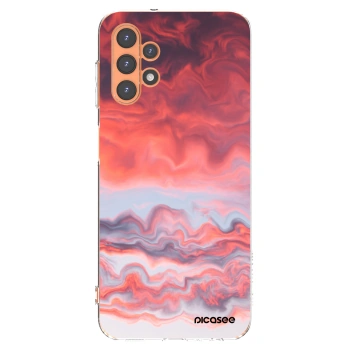Picasee Samsung Galaxy A13 4G A135 Hülle - Transparentes Silikon - Sunset