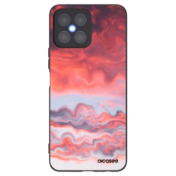 Picasee Honor X8 4G Hülle - Schwarzes Silikon - Sunset