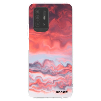 Picasee OPPO A94 5G Hülle - Transparentes Silikon - Sunset