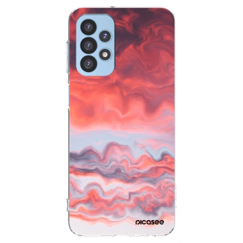 Picasee Samsung Galaxy A23 A235F 4G Hülle - Transparentes Silikon - Sunset
