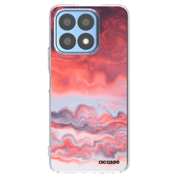 Picasee Honor X8a Hülle - Transparentes Silikon - Sunset