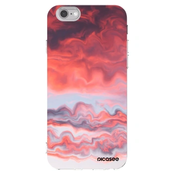 Picasee Apple iPhone 6/6S Hülle - Transparentes Silikon - Sunset