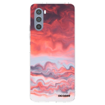 Picasee Motorola Moto G62 Hülle - Transparentes Silikon - Sunset