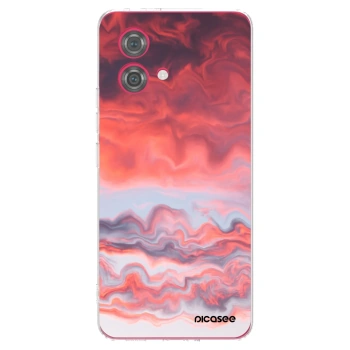 Picasee Motorola Moto G84 5G Hülle - Transparentes Silikon - Sunset