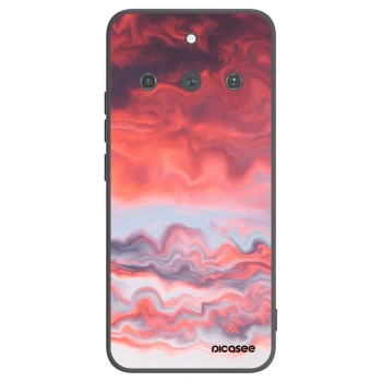 Picasee Realme 11 Pro+ Hülle - Schwarzes Silikon - Sunset