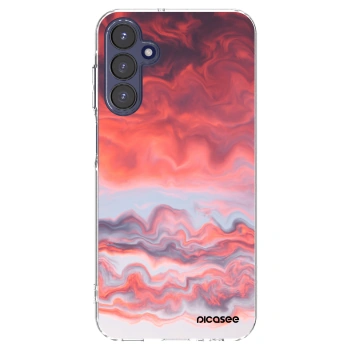 Picasee Samsung Galaxy A15 A155F 4G Hülle - Transparentes Silikon - Sunset