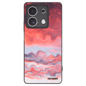 Picasee Xiaomi Redmi Note 13 4G Hülle - Schwarzes Silikon - Sunset