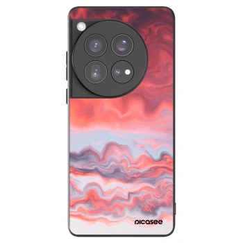 Picasee OnePlus 12 5G Hülle - Schwarzes Silikon - Sunset