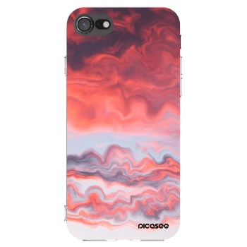 Picasee Apple iPhone 7 Hülle - Transparentes Silikon - Sunset