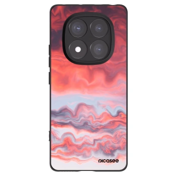Picasee Xiaomi Redmi Note 14 Pro+ 5G Hülle - Schwarzes Silikon - Sunset