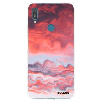 Picasee Huawei Y7 2019 Hülle - Transparentes Silikon - Sunset