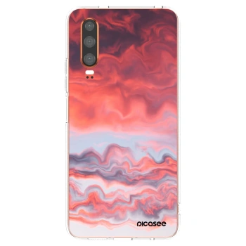 Picasee Huawei P30 Hülle - Transparentes Silikon - Sunset