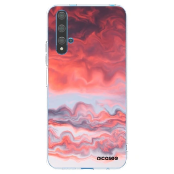 Picasee Huawei Nova 5T Hülle - Transparentes Silikon - Sunset