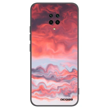 Picasee Xiaomi Redmi Note 9S Hülle - Schwarzes Silikon - Sunset