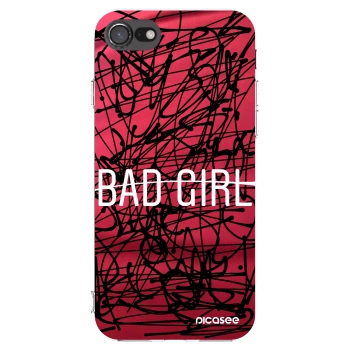 Picasee Apple iPhone 8 Hülle - Transparentes Silikon - Freches Mädchen