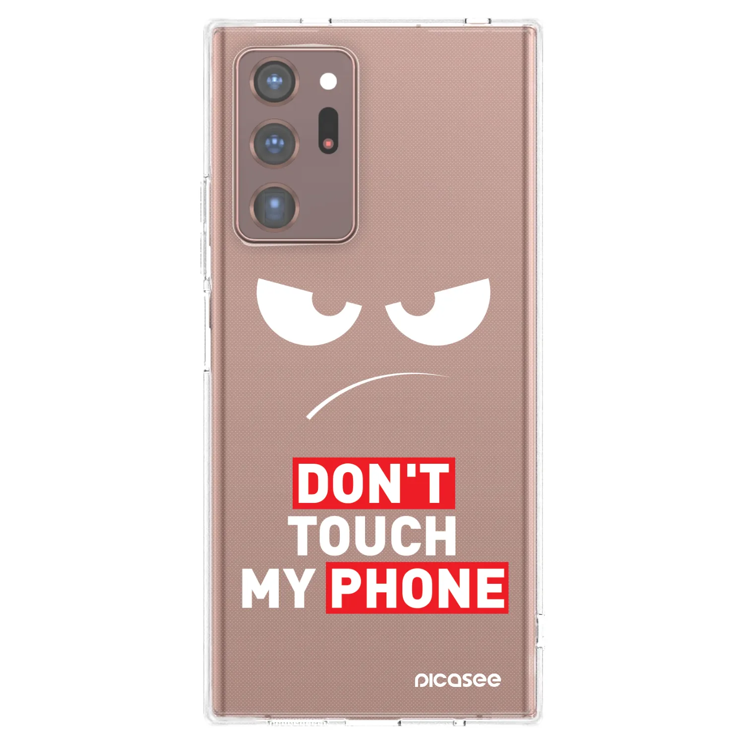 Picasee Samsung Galaxy Note 20 Ultra Hülle - Transparentes Silikon - Angry Eyes - Transparent