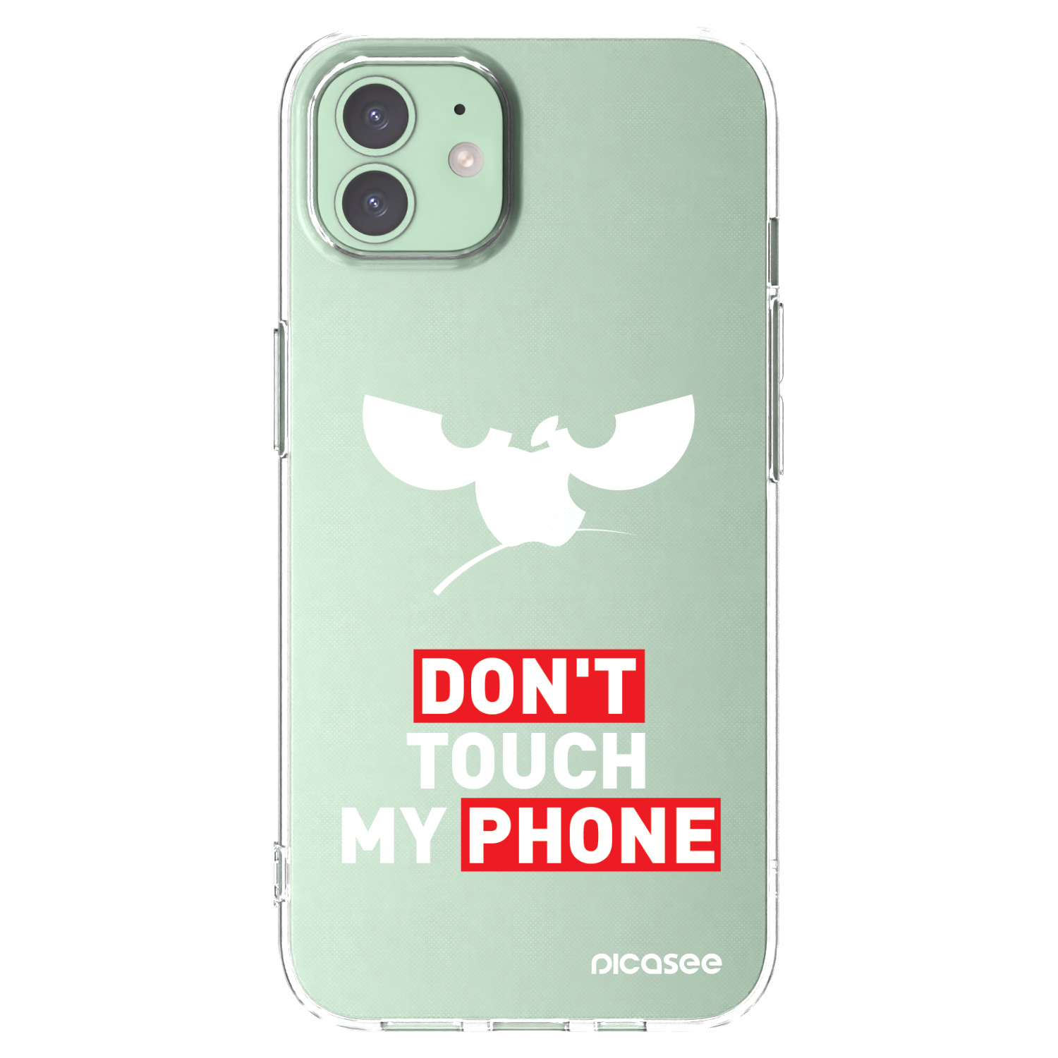 Picasee Apple iPhone 12 Pro Hülle - Transparentes Silikon - Angry Eyes - Transparent