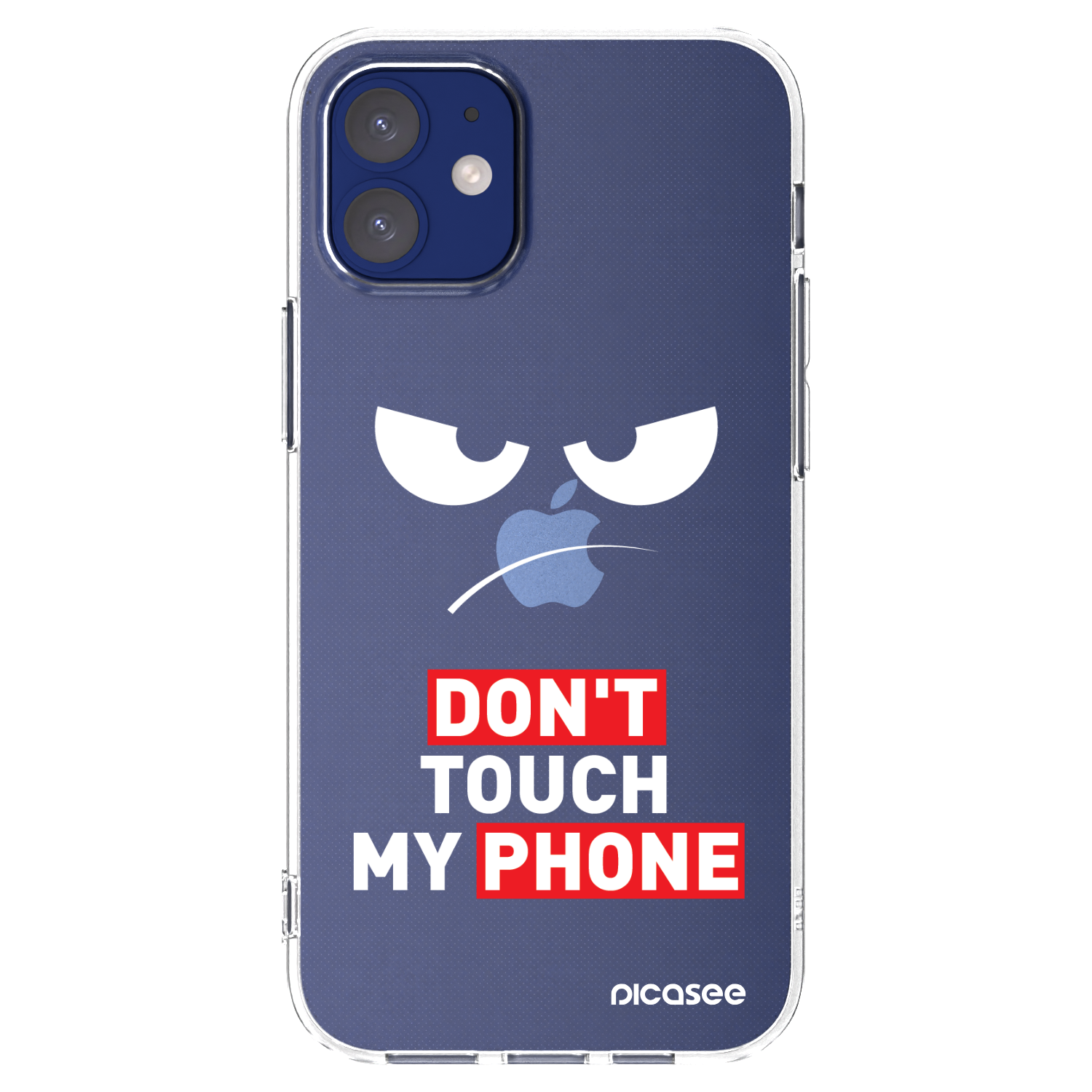 Picasee Apple iPhone 12 mini Hülle - Transparentes Silikon - Angry Eyes - Transparent