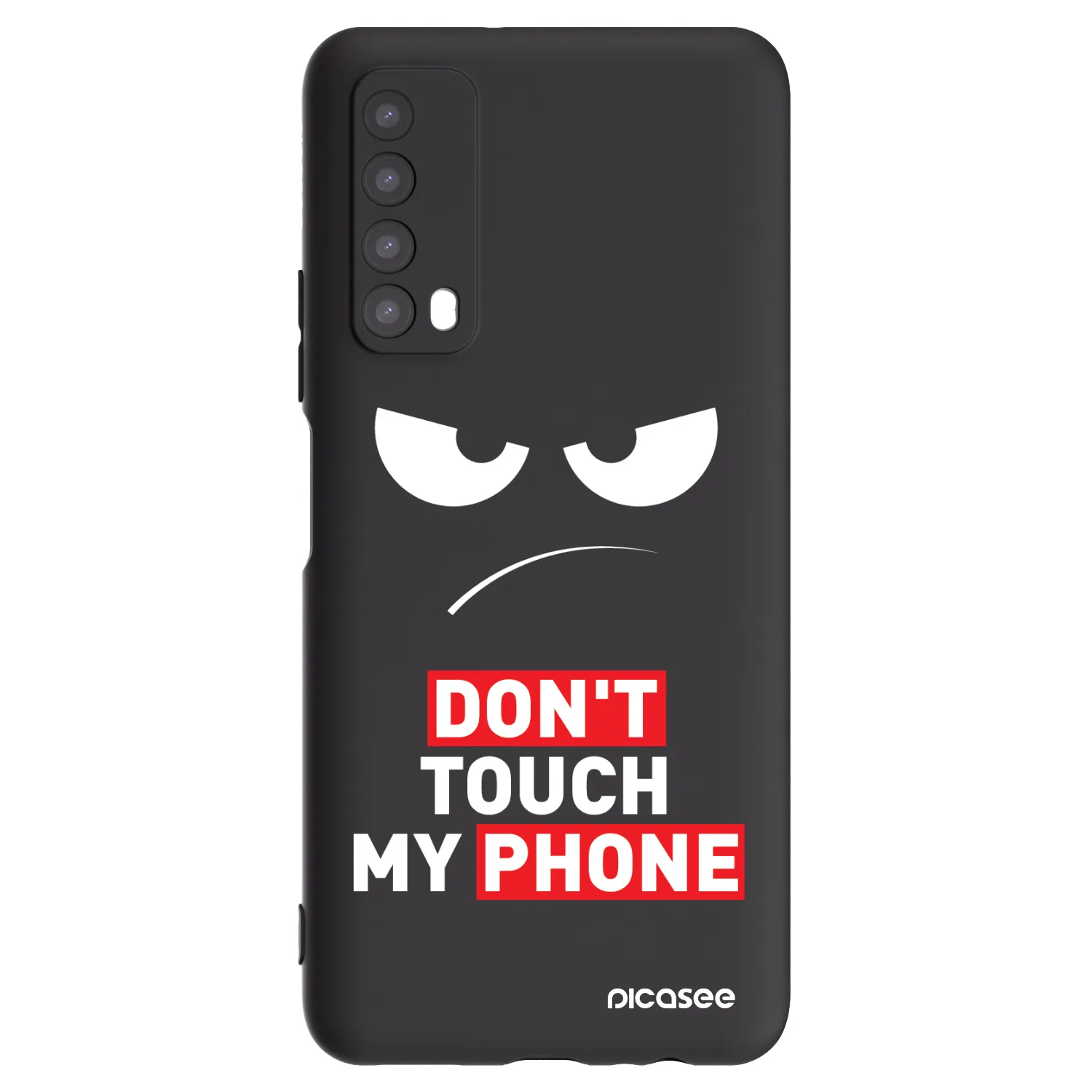 Picasee Huawei P Smart 2021 Hülle - Schwarzes Silikon - Angry Eyes - Transparent