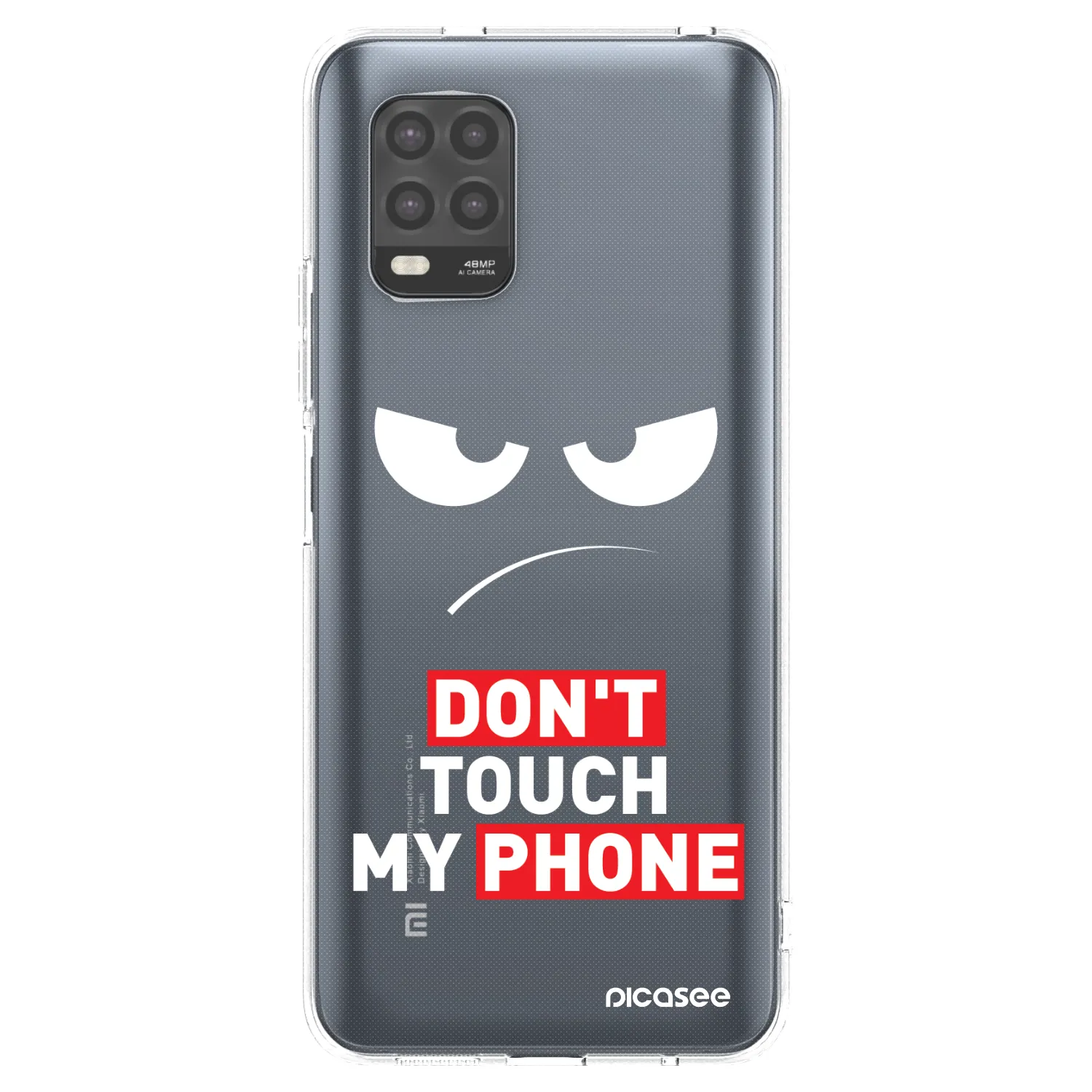 Picasee Xiaomi Mi 10 Lite Hülle - Transparentes Silikon - Angry Eyes - Transparent