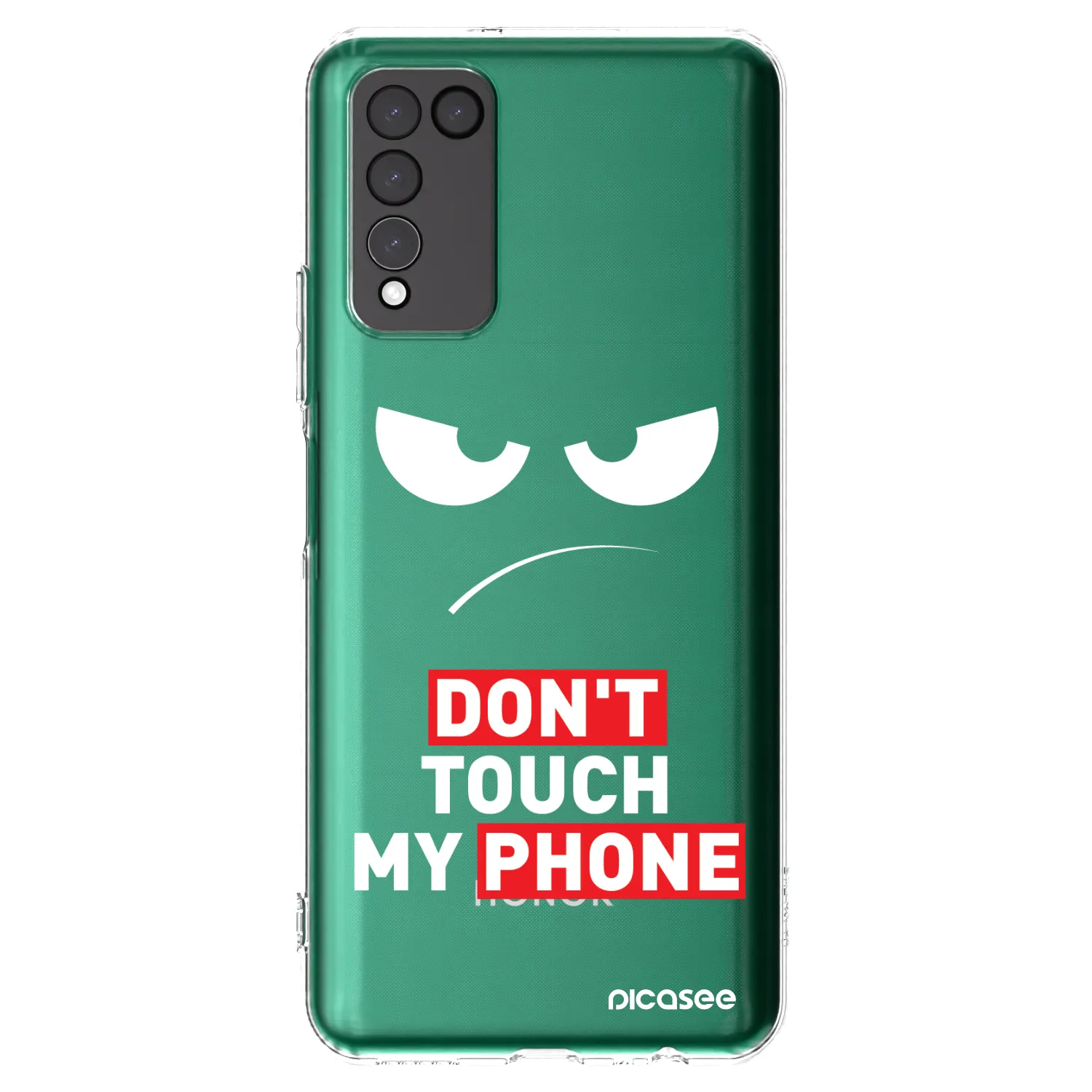 Picasee Honor 10X Lite Hülle - Transparentes Silikon - Angry Eyes - Transparent