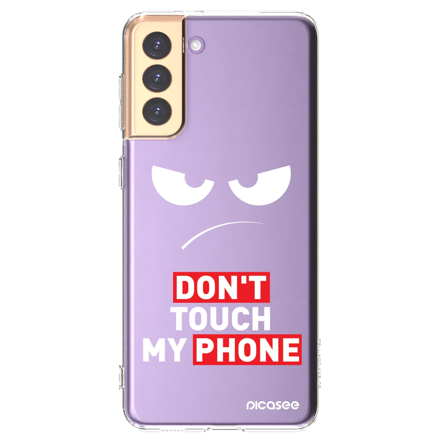 Picasee Samsung Galaxy S21+ 5G G996F Hülle - Transparentes Silikon - Angry Eyes - Transparent