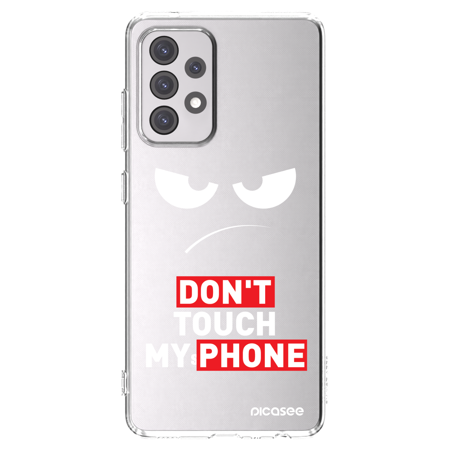Picasee Samsung Galaxy A52 5G A525F Hülle - Transparentes Silikon - Angry Eyes - Transparent
