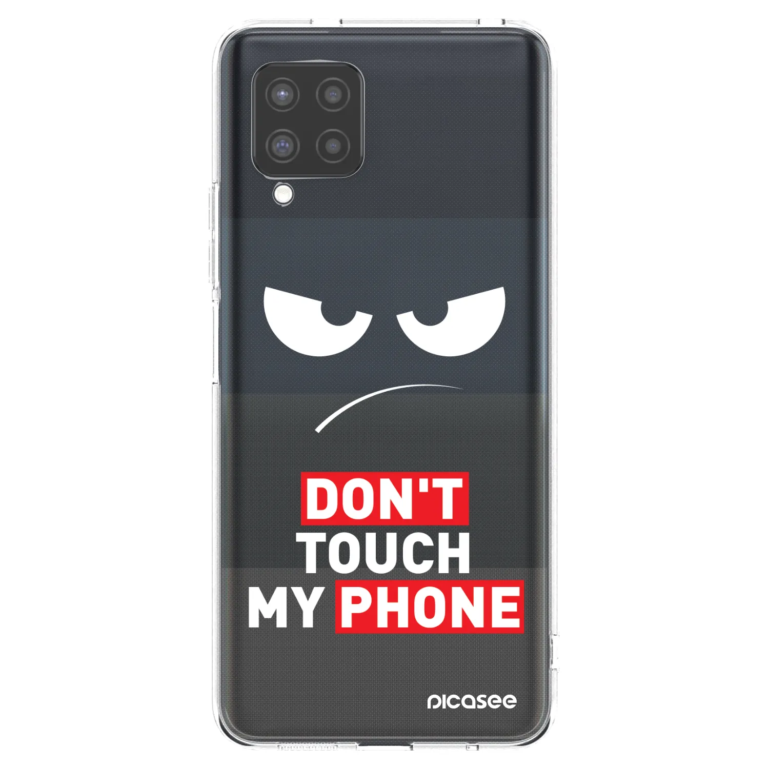 Picasee Samsung Galaxy A42 A426B Hülle - Transparentes Silikon - Angry Eyes - Transparent