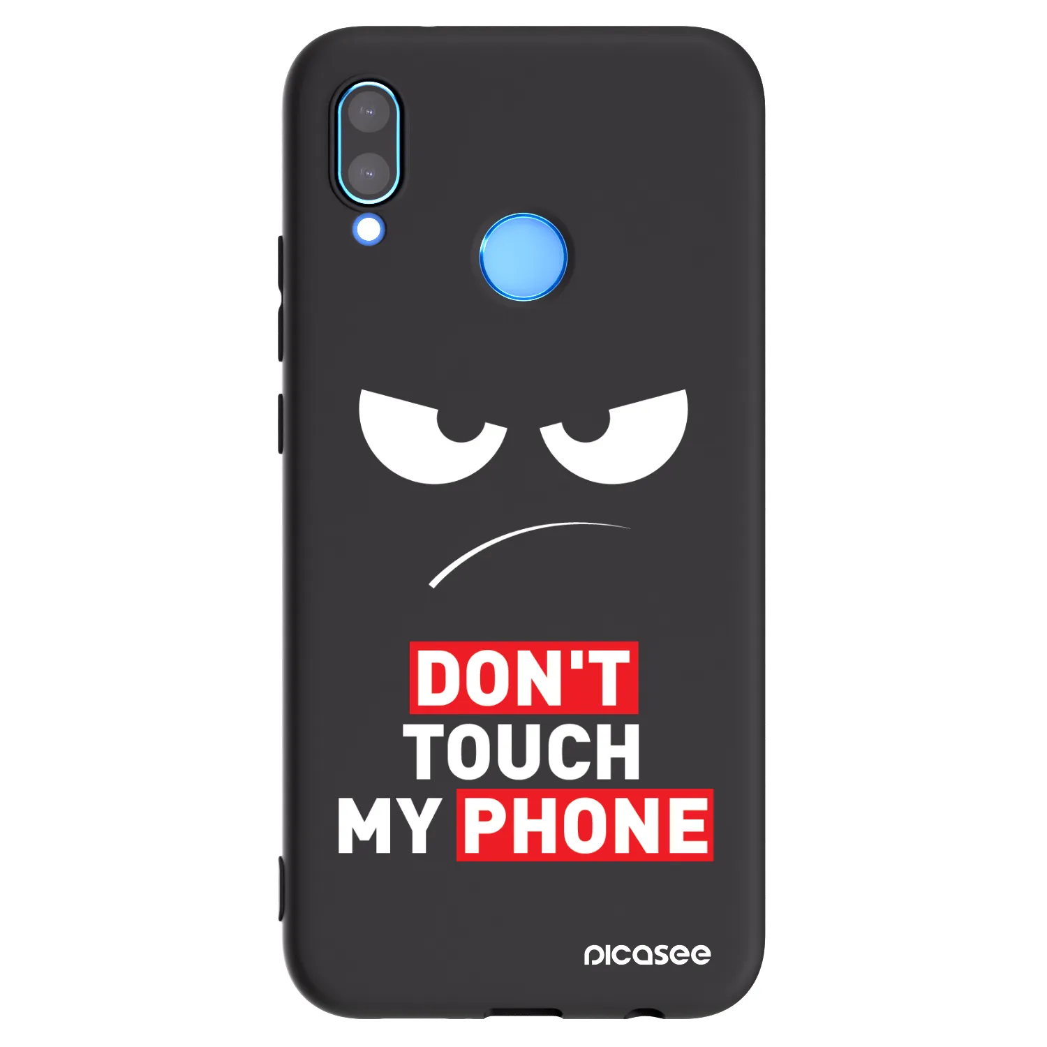 Picasee Huawei P20 Lite Hülle - Schwarzes Silikon - Angry Eyes - Transparent