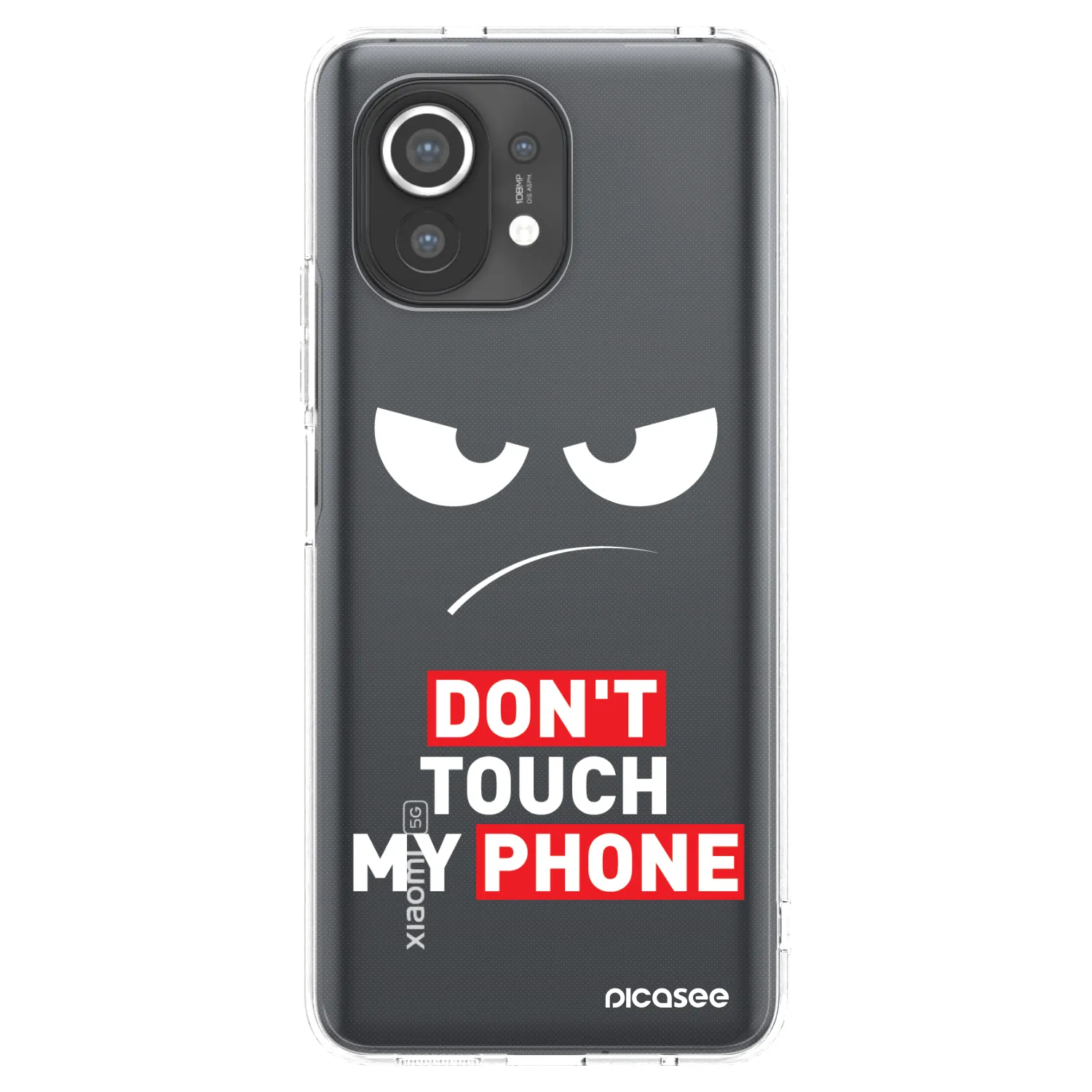 Picasee Xiaomi Mi 11 Hülle - Transparentes Silikon - Angry Eyes - Transparent