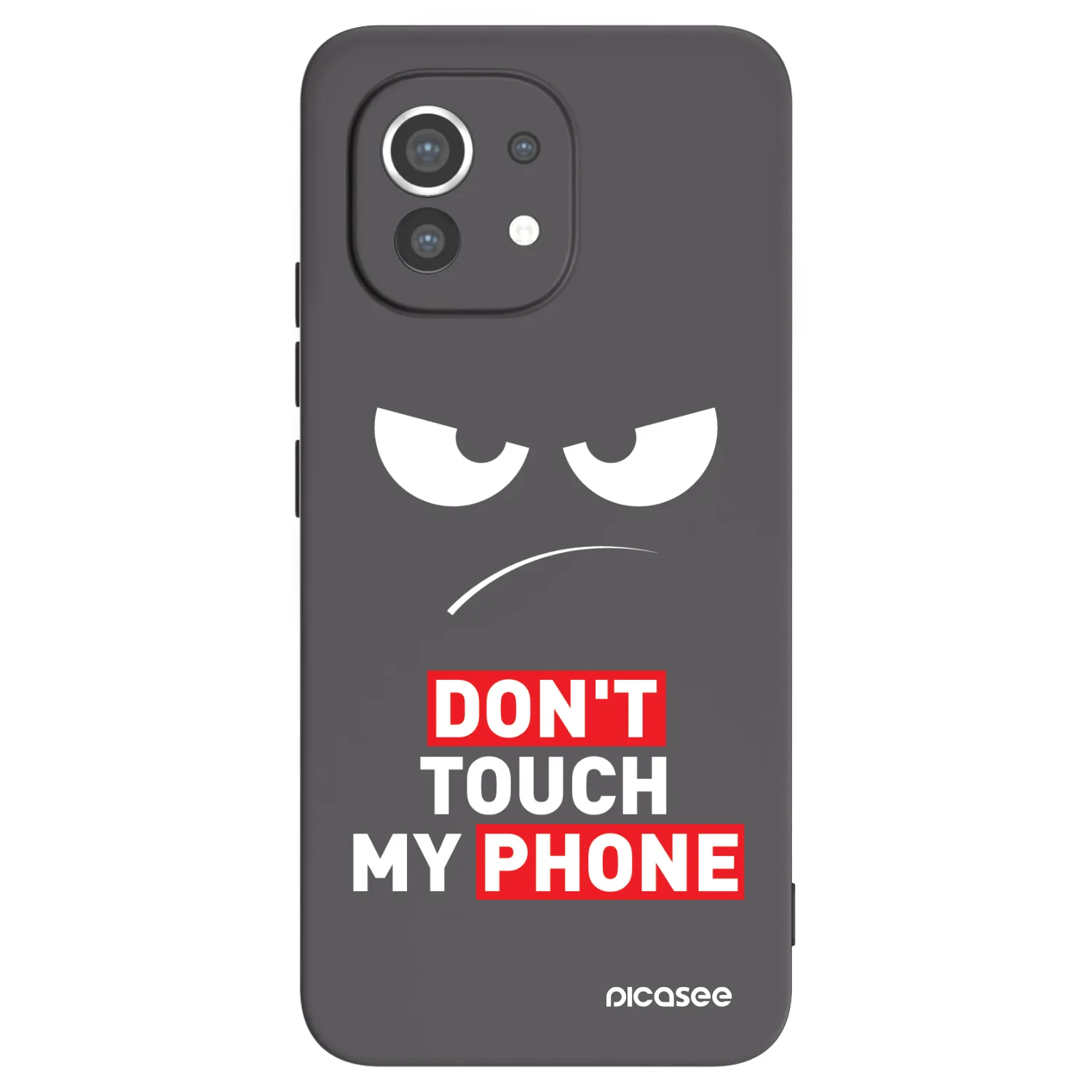 Picasee Xiaomi Mi 11 Hülle - Schwarzes Silikon - Angry Eyes - Transparent