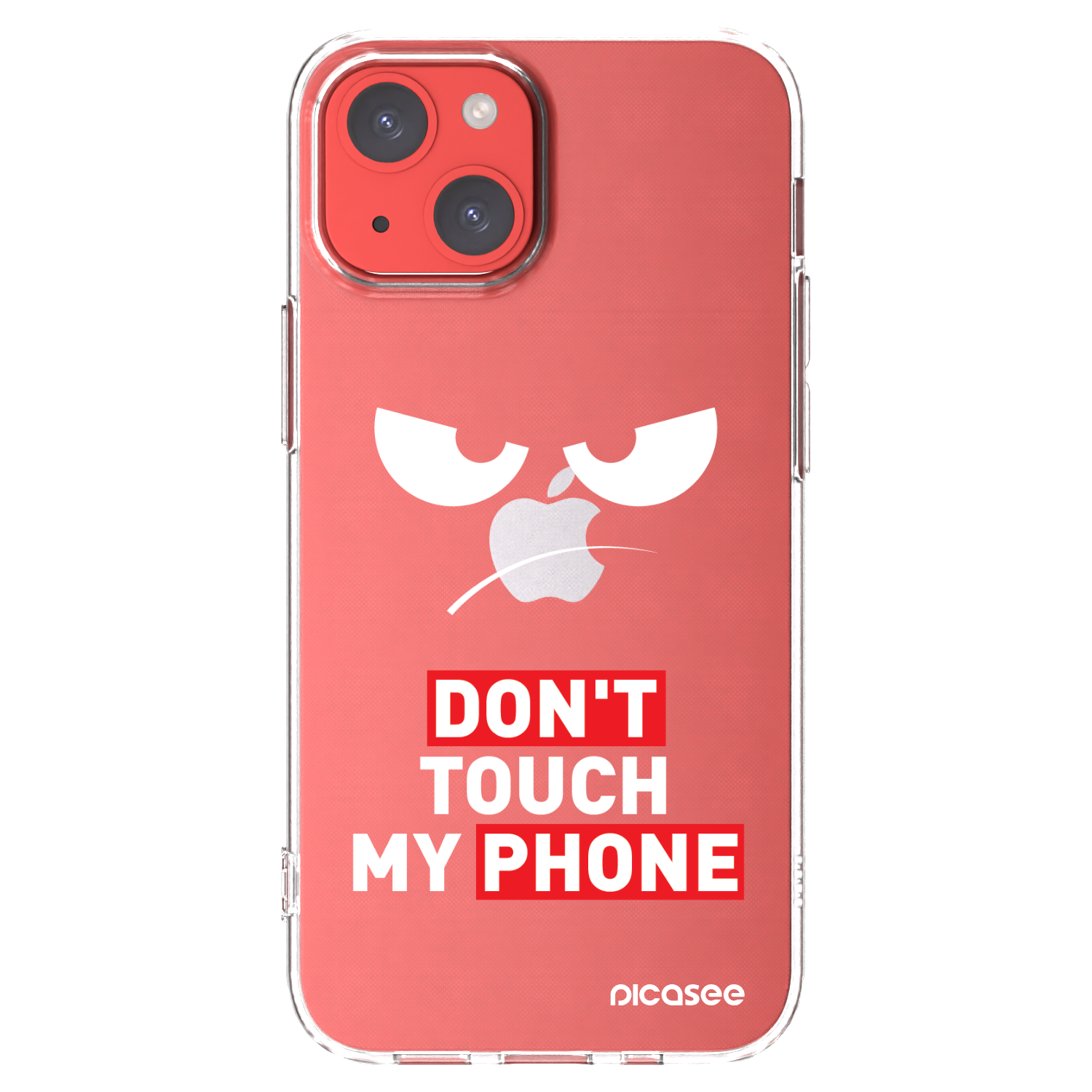 Picasee Apple iPhone 13 mini Hülle - Transparentes Silikon - Angry Eyes - Transparent