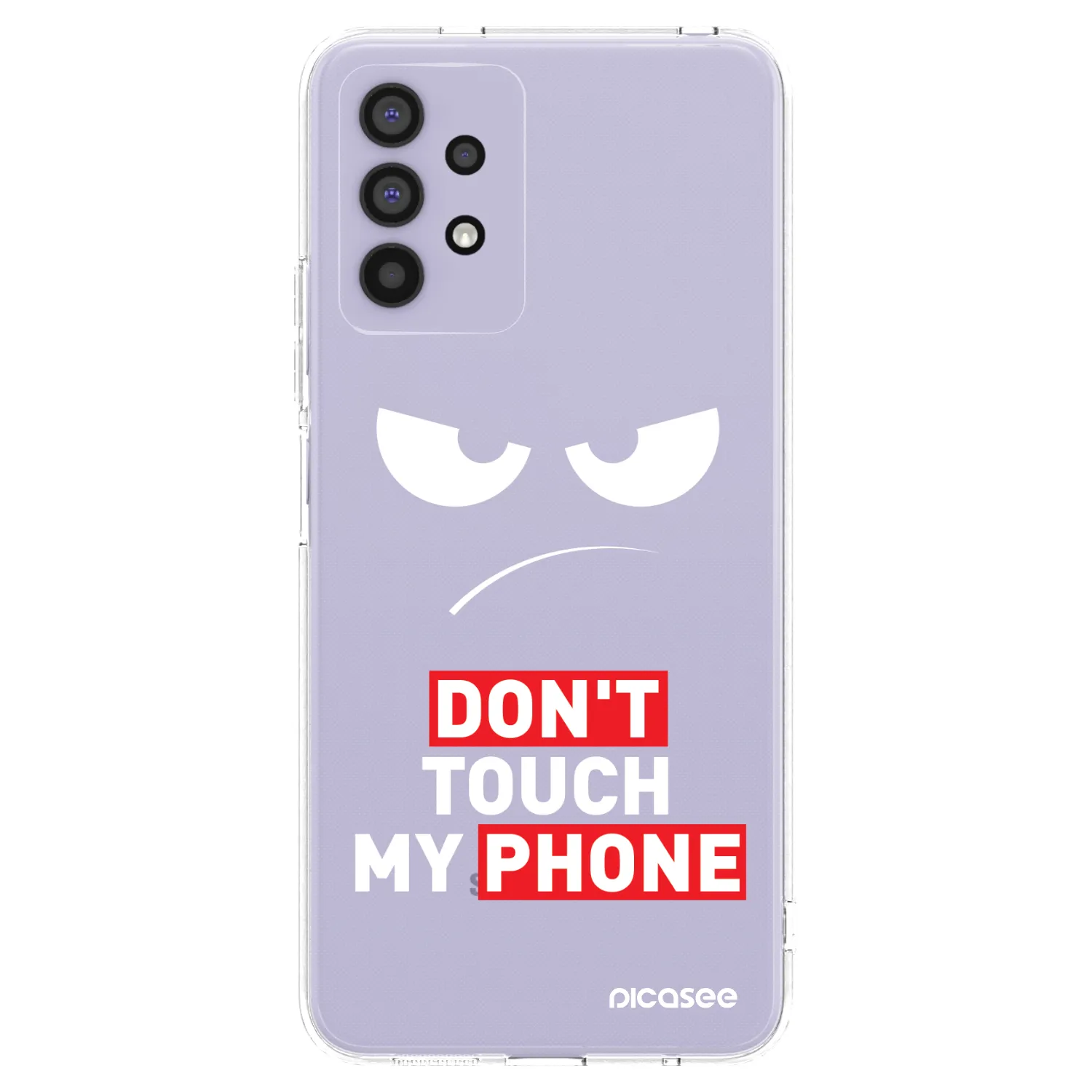 Picasee Samsung Galaxy A32 4G SM-A325F Hülle - Transparentes Silikon - Angry Eyes - Transparent